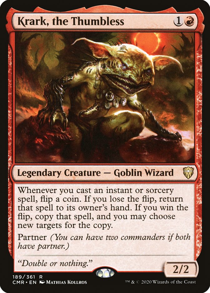 Krark, the Thumbless [Commander Legends] | Jomio and Rueliete's Cards and Comics