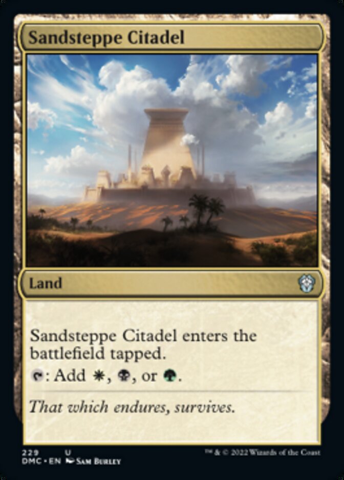 Sandsteppe Citadel [Dominaria United Commander] | Jomio and Rueliete's Cards and Comics