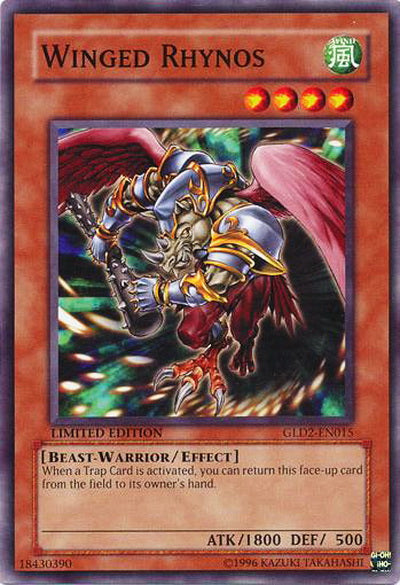 Winged Rhynos [GLD2-EN015] Common | Jomio and Rueliete's Cards and Comics