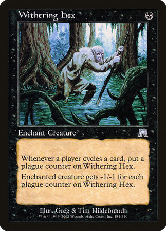Withering Hex [Onslaught] | Jomio and Rueliete's Cards and Comics