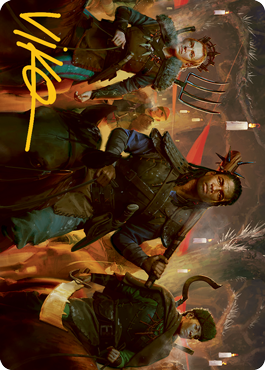 Candlelit Cavalry Art Card (Gold-Stamped Signature) [Innistrad: Midnight Hunt Art Series] | Jomio and Rueliete's Cards and Comics