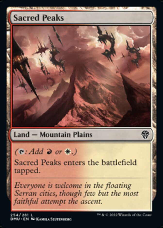 Sacred Peaks [Dominaria United] | Jomio and Rueliete's Cards and Comics
