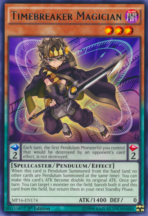 Timebreaker Magician [MP16-EN174] Rare | Jomio and Rueliete's Cards and Comics