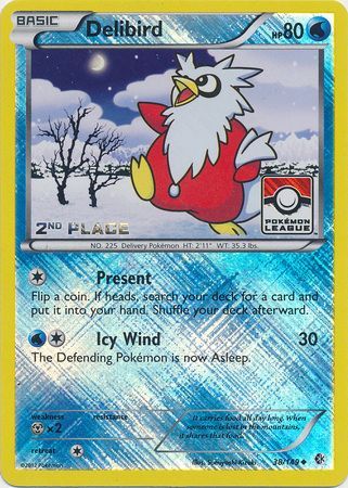 Delibird (38/149) (League Promo 2nd Place) [Black & White: Boundaries Crossed] | Jomio and Rueliete's Cards and Comics