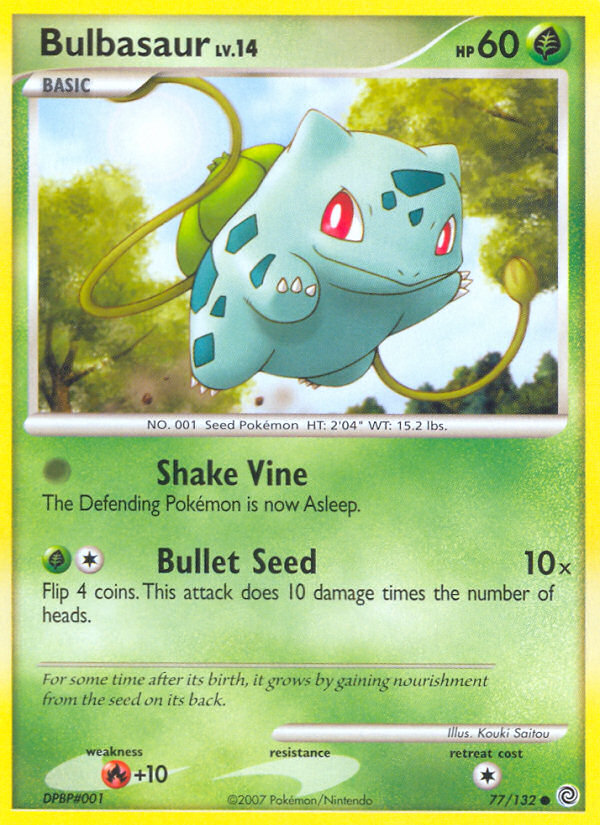 Bulbasaur (77/132) [Diamond & Pearl: Secret Wonders] | Jomio and Rueliete's Cards and Comics