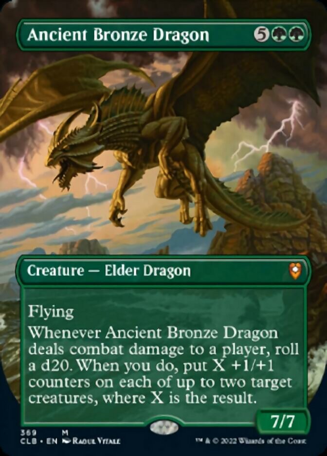 Ancient Bronze Dragon (Borderless Alternate Art) [Commander Legends: Battle for Baldur's Gate] | Jomio and Rueliete's Cards and Comics