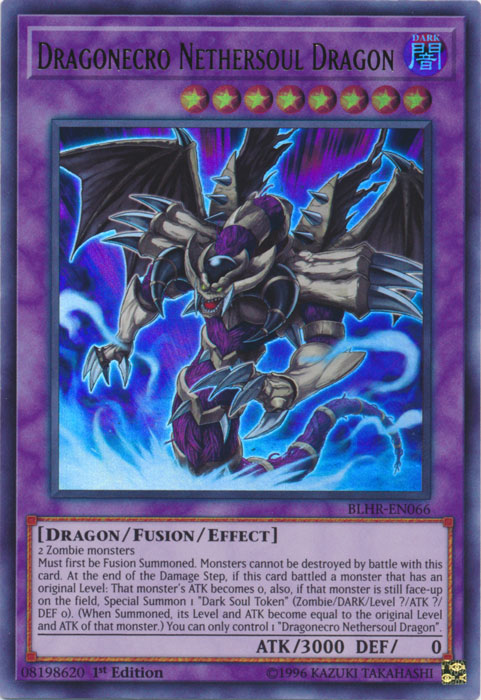 Dragonecro Nethersoul Dragon [BLHR-EN066] Ultra Rare | Jomio and Rueliete's Cards and Comics