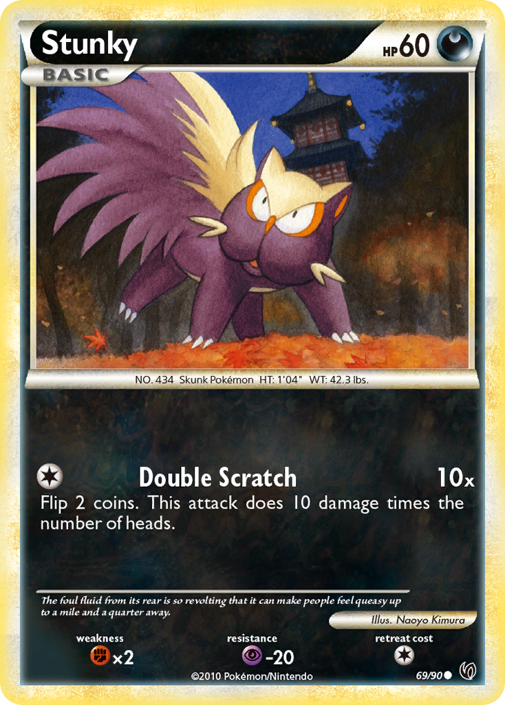 Stunky (69/90) [HeartGold & SoulSilver: Undaunted] | Jomio and Rueliete's Cards and Comics