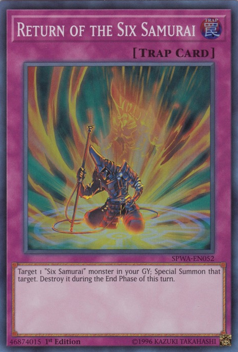 Return of the Six Samurai [SPWA-EN052] Super Rare | Jomio and Rueliete's Cards and Comics