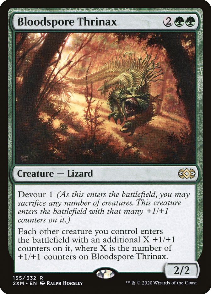 Bloodspore Thrinax [Double Masters] | Jomio and Rueliete's Cards and Comics