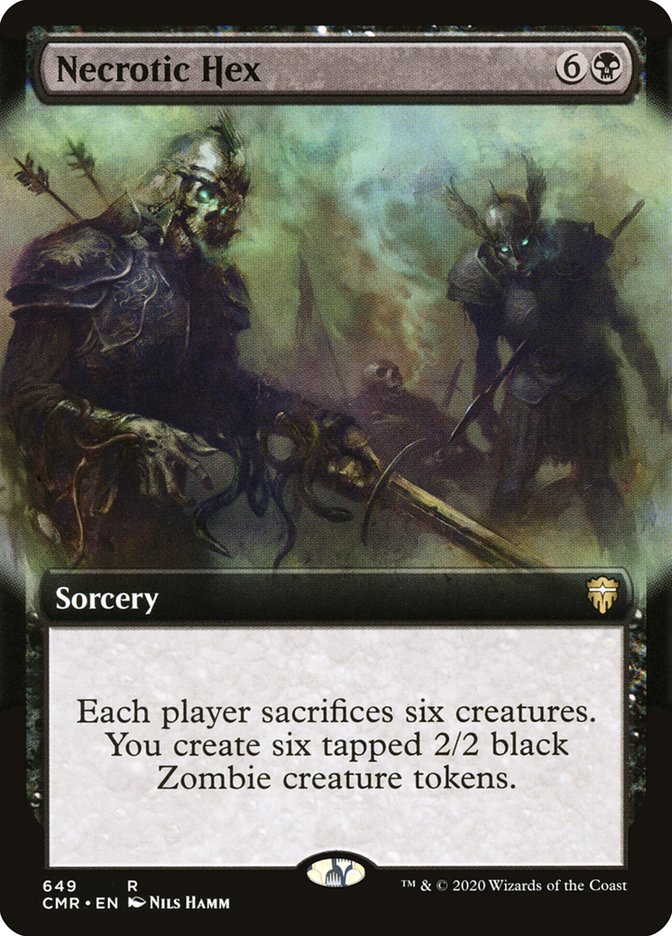 Necrotic Hex (Extended Art) [Commander Legends] | Jomio and Rueliete's Cards and Comics