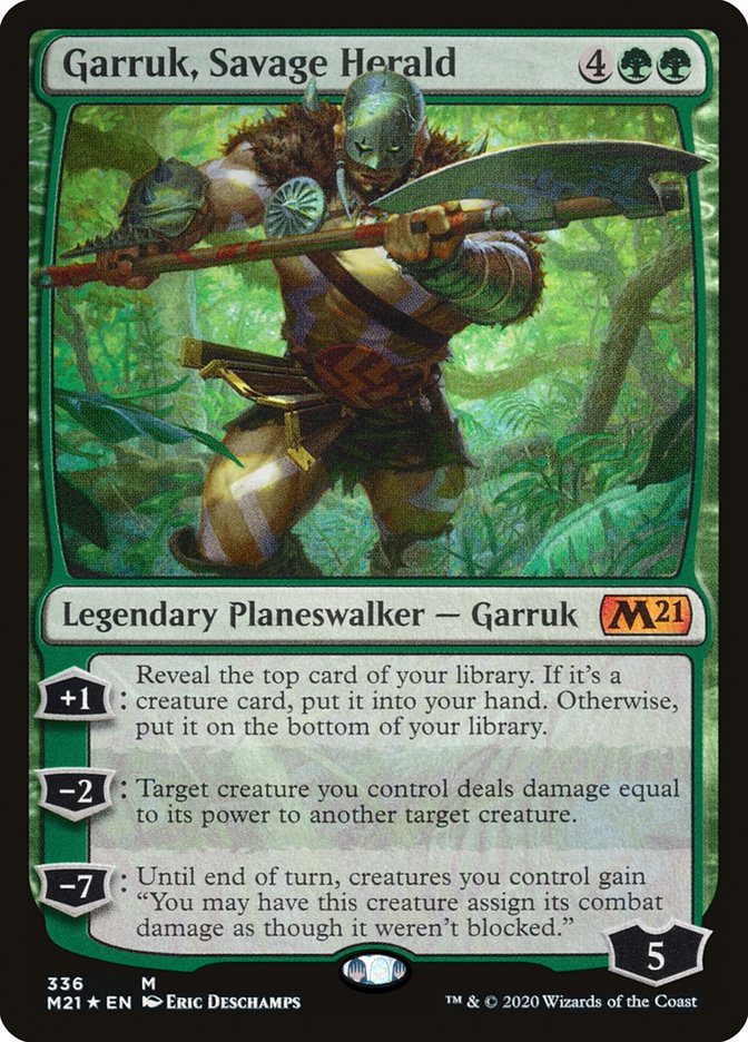 Garruk, Savage Herald [Core Set 2021] | Jomio and Rueliete's Cards and Comics