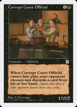 Corrupt Court Official [Portal Three Kingdoms] | Jomio and Rueliete's Cards and Comics