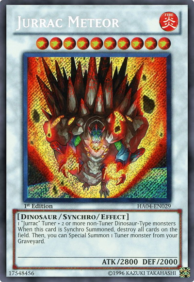 Jurrac Meteor [HA04-EN029] Secret Rare | Jomio and Rueliete's Cards and Comics