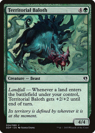 Territorial Baloth [Duel Decks: Zendikar vs. Eldrazi] | Jomio and Rueliete's Cards and Comics