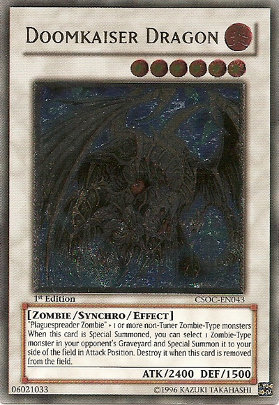 Doomkaiser Dragon (UTR) [CSOC-EN043] Ultimate Rare | Jomio and Rueliete's Cards and Comics