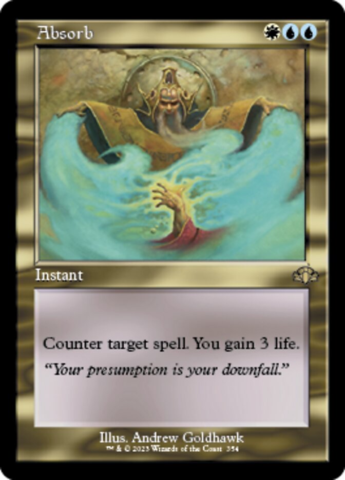 Absorb (Retro) [Dominaria Remastered] | Jomio and Rueliete's Cards and Comics
