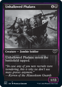 Unhallowed Phalanx [Innistrad: Double Feature] | Jomio and Rueliete's Cards and Comics