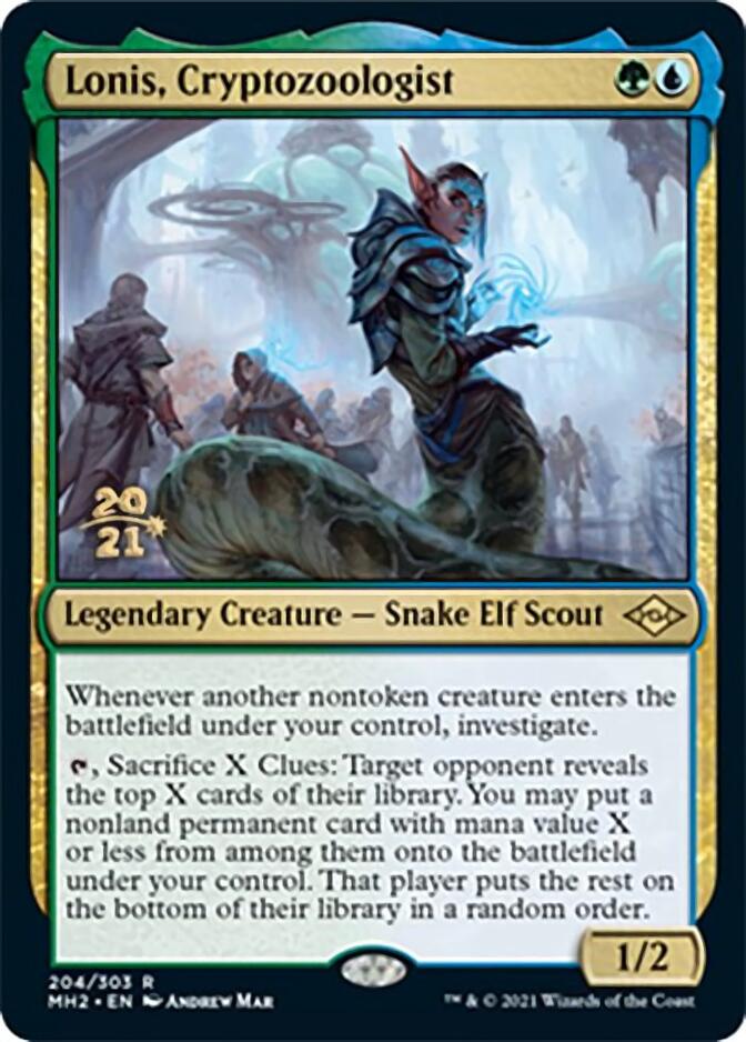 Lonis, Cryptozoologist [Modern Horizons 2 Prerelease Promos] | Jomio and Rueliete's Cards and Comics