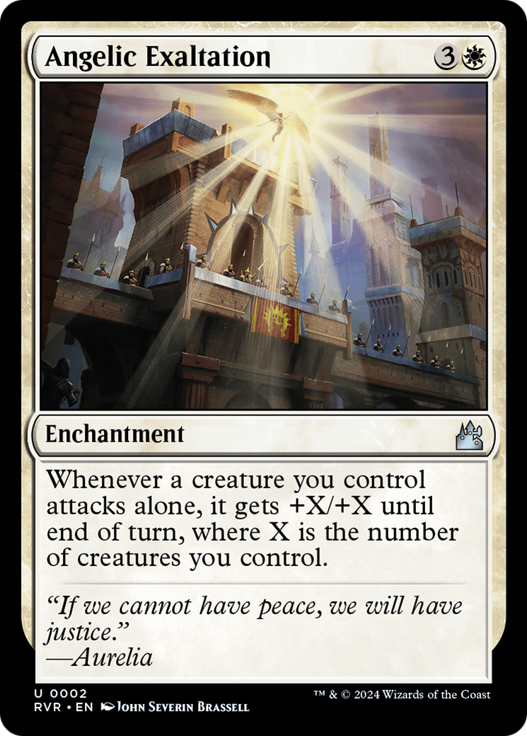 Angelic Exaltation [Ravnica Remastered] | Jomio and Rueliete's Cards and Comics