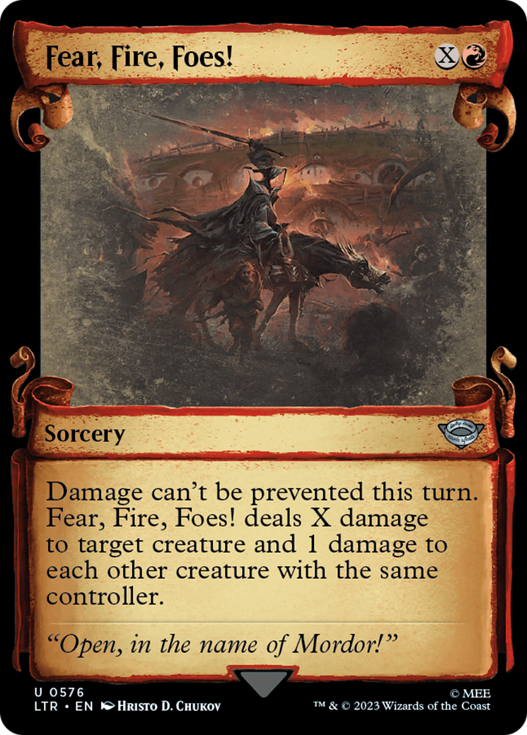 Fear, Fire, Foes! [The Lord of the Rings: Tales of Middle-Earth Showcase Scrolls] | Jomio and Rueliete's Cards and Comics