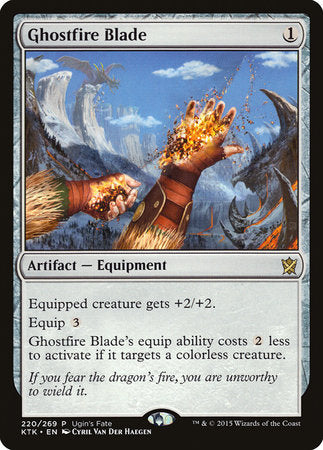 Ghostfire Blade [Ugin's Fate] | Jomio and Rueliete's Cards and Comics