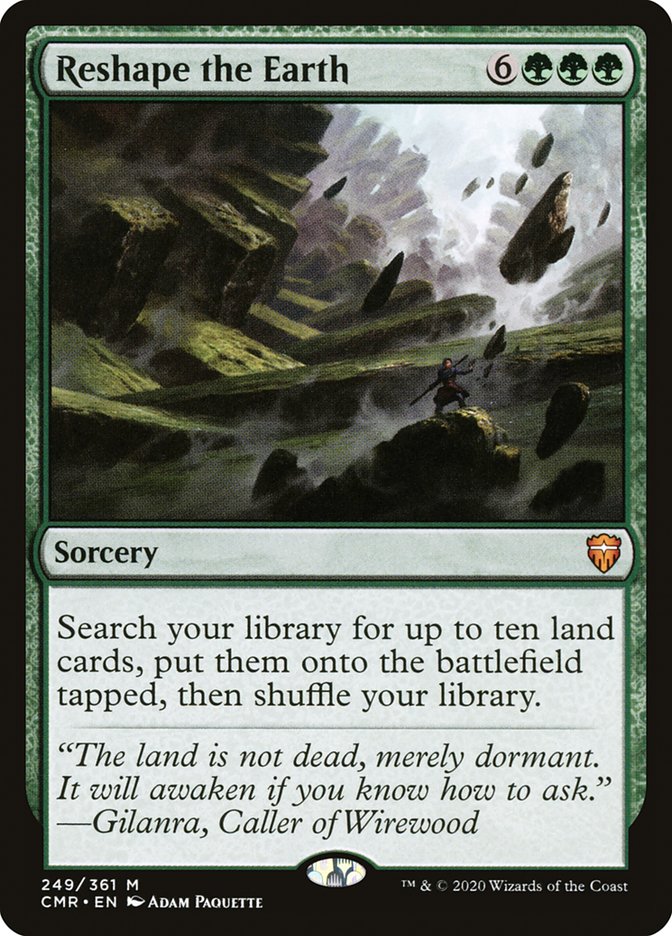 Reshape the Earth [Commander Legends] | Jomio and Rueliete's Cards and Comics