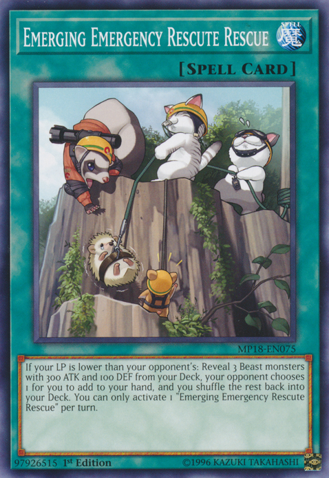 Emerging Emergency Rescute Rescue [MP18-EN075] Common | Jomio and Rueliete's Cards and Comics