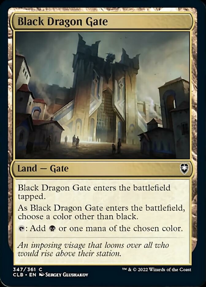 Black Dragon Gate [Commander Legends: Battle for Baldur's Gate] | Jomio and Rueliete's Cards and Comics