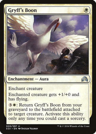 Gryff's Boon [Shadows over Innistrad] | Jomio and Rueliete's Cards and Comics