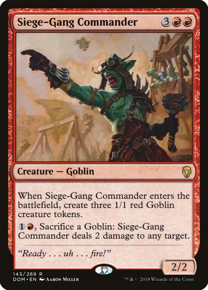 Siege-Gang Commander [Dominaria] | Jomio and Rueliete's Cards and Comics