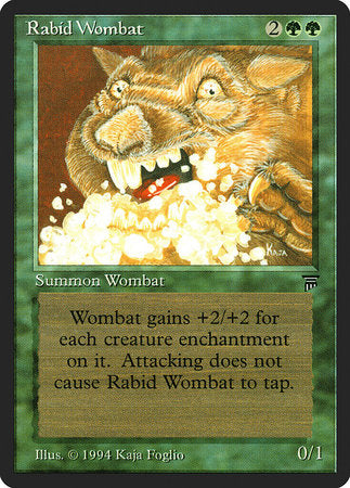 Rabid Wombat [Legends] | Jomio and Rueliete's Cards and Comics