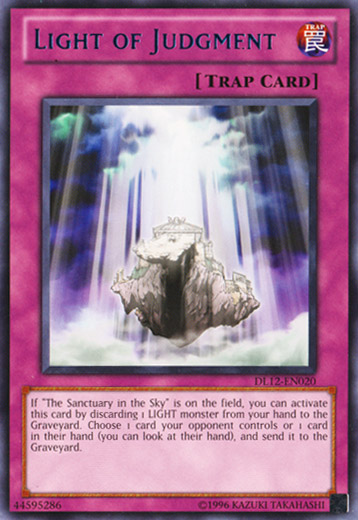 Light of Judgment (Blue) [DL12-EN020] Rare | Jomio and Rueliete's Cards and Comics
