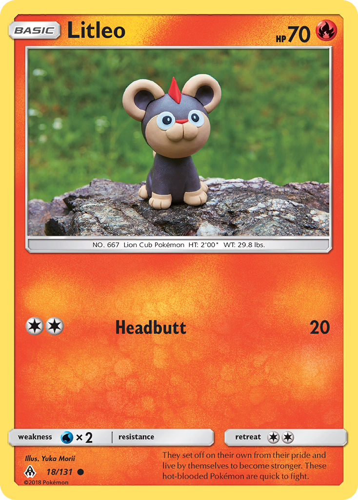 Litleo (18/131) [Sun & Moon: Forbidden Light] | Jomio and Rueliete's Cards and Comics