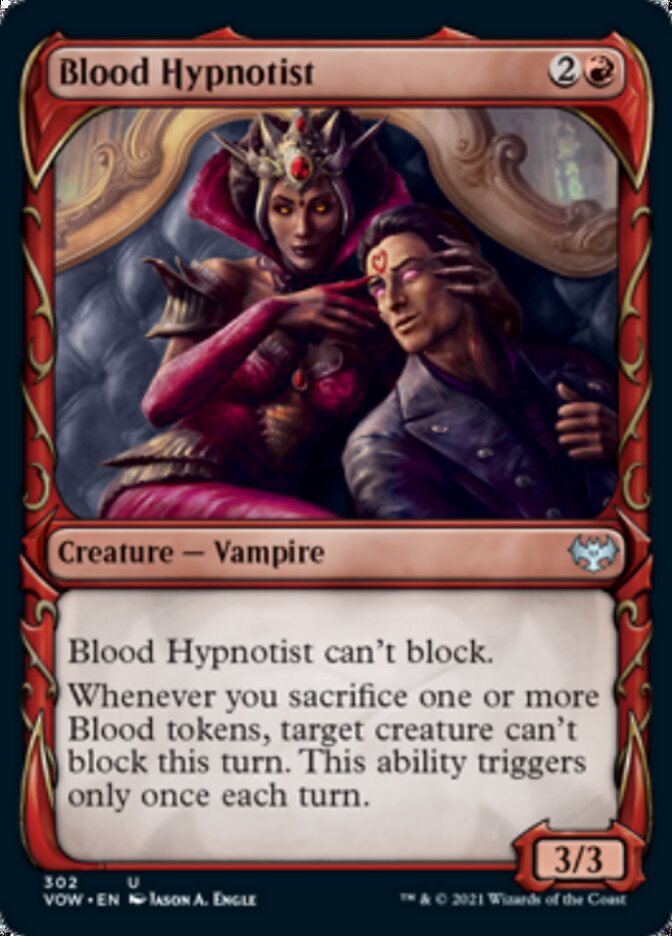 Blood Hypnotist (Showcase Fang Frame) [Innistrad: Crimson Vow] | Jomio and Rueliete's Cards and Comics