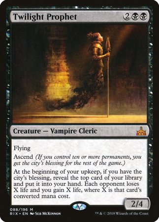 Twilight Prophet [Rivals of Ixalan] | Jomio and Rueliete's Cards and Comics