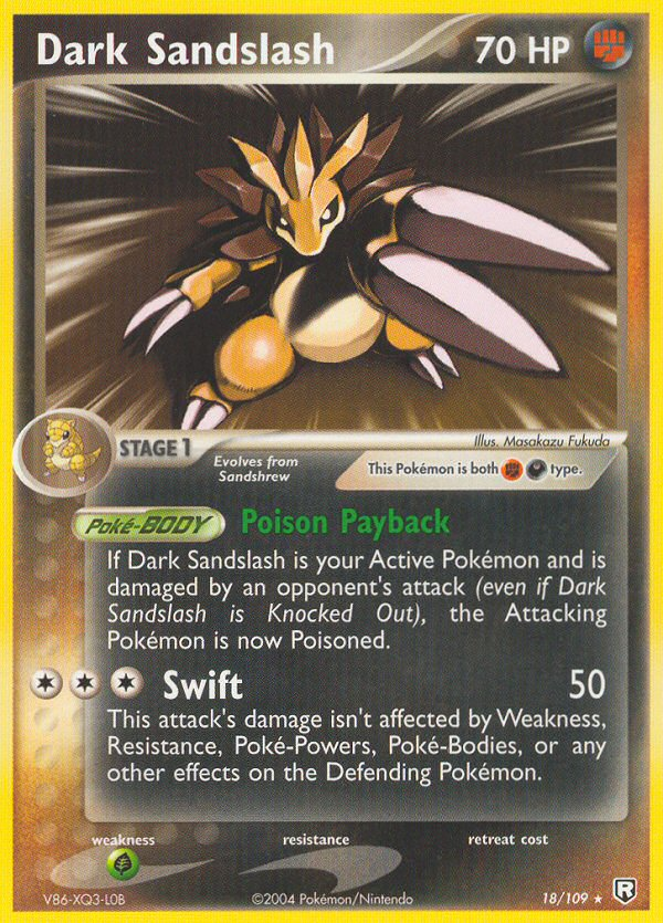 Dark Sandslash (18/109) [EX: Team Rocket Returns] | Jomio and Rueliete's Cards and Comics