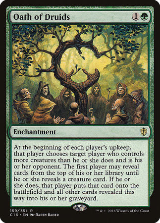 Oath of Druids [Commander 2016] | Jomio and Rueliete's Cards and Comics
