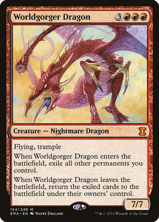 Worldgorger Dragon [Eternal Masters] | Jomio and Rueliete's Cards and Comics