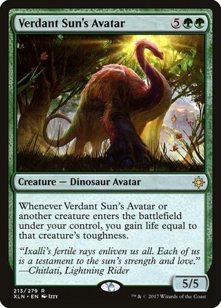 Verdant Sun's Avatar [Ixalan] | Jomio and Rueliete's Cards and Comics