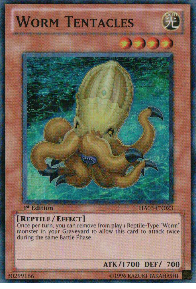 Worm Tentacles [HA03-EN023] Super Rare | Jomio and Rueliete's Cards and Comics