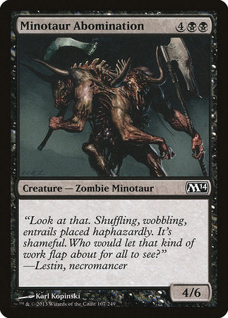 Minotaur Abomination [Magic 2014] | Jomio and Rueliete's Cards and Comics