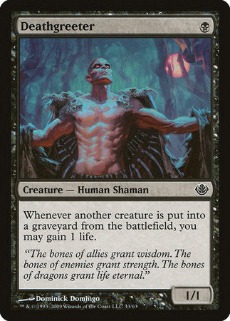 Deathgreeter [Duel Decks: Garruk vs. Liliana] | Jomio and Rueliete's Cards and Comics