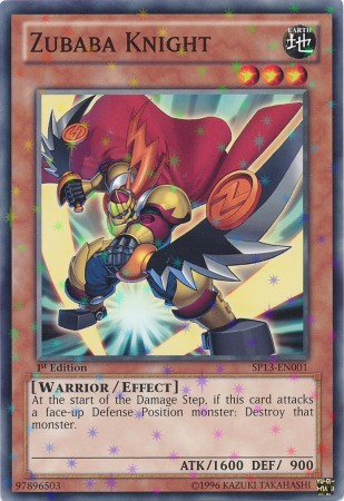 Zubaba Knight [SP13-EN001] Starfoil Rare | Jomio and Rueliete's Cards and Comics