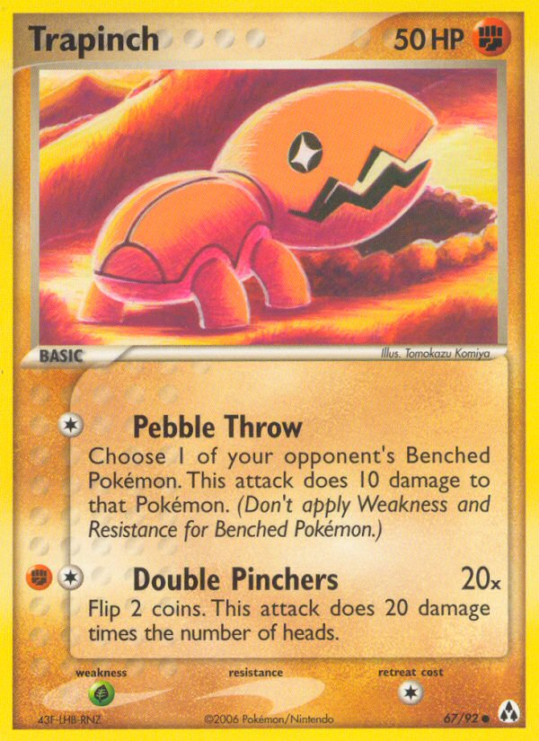 Trapinch (67/92) [EX: Legend Maker] | Jomio and Rueliete's Cards and Comics