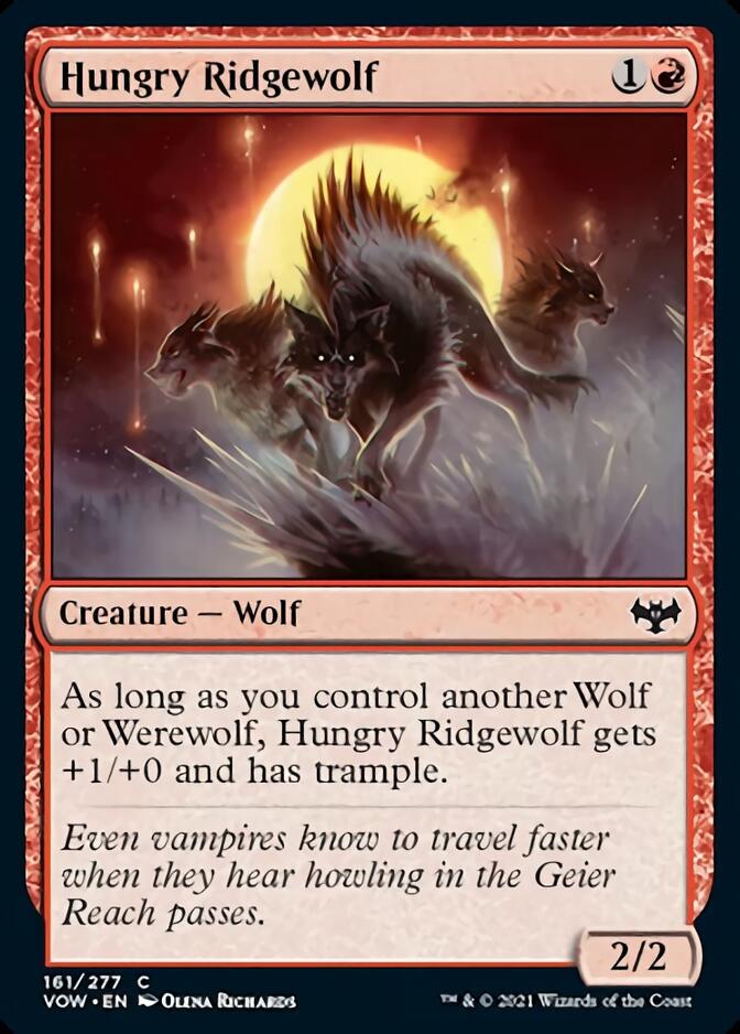 Hungry Ridgewolf [Innistrad: Crimson Vow] | Jomio and Rueliete's Cards and Comics