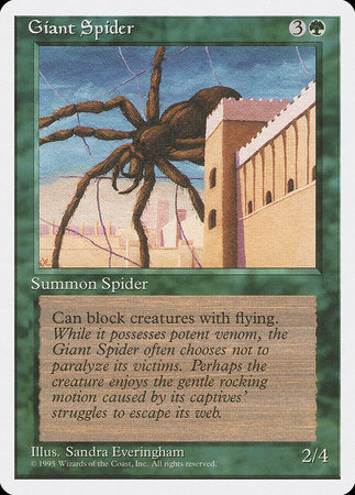 Giant Spider [Fourth Edition] | Jomio and Rueliete's Cards and Comics