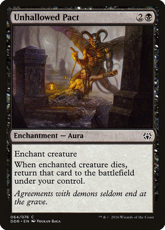 Unhallowed Pact [Duel Decks: Nissa vs. Ob Nixilis] | Jomio and Rueliete's Cards and Comics