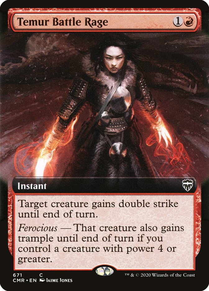 Temur Battle Rage (Extended Art) [Commander Legends] | Jomio and Rueliete's Cards and Comics