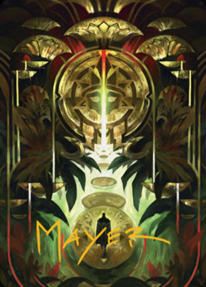 Jetmir's Garden 1 Art Card (Gold-Stamped Signature) [Streets of New Capenna Art Series] | Jomio and Rueliete's Cards and Comics